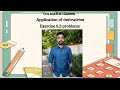 Application of derivatives exercise 6.2 problems 1,2,3,4,5