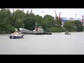 Maschinenausfall Küstenmotorschiff UNTERELBE am 15.7.19 im Köhlfleet Hamburg