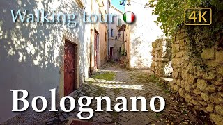 Bolognano (Abruzzo), Italy【Walking Tour】Historical info  4K