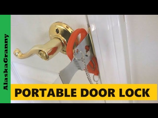 Portable Door Lock For Home Travel Security - Are Portable Door Locks the Best  Security for $5? 