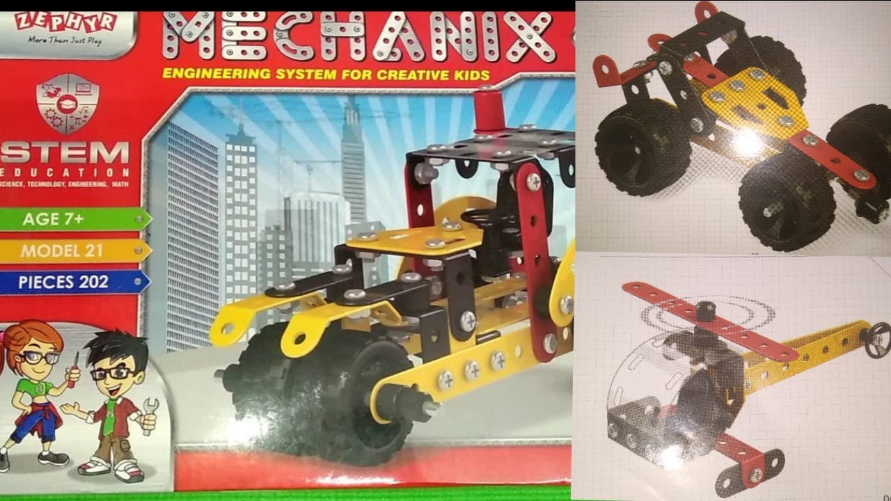 Unboxing & Review of MECHANIX ~DIY vehicle for kids~Making your own Helicopter~DIY  Engineering toy
