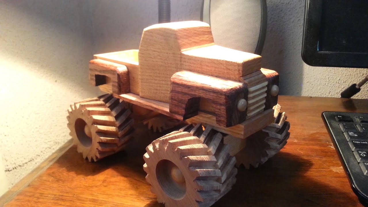 Wooden Toy 1948 Ford Monster Truck - YouTube