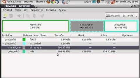 GParted - crea y organiza tus particiones