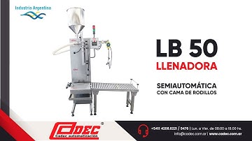 LB 50 - Llenadora Semiautomática con Cama de Rodillos -