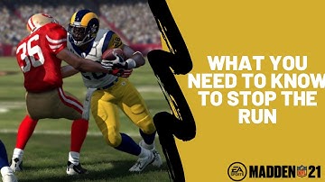 How to Stop the Run in Madden 21| The Best Run Defense in Madden 21| Stop the Stretch and Dive|