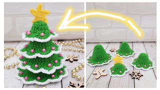 🎄 🤗Новогодняя Ёлка Крючком🎄Crochet Christmas Tree 🎅Weihnachtsbaum Häkeln