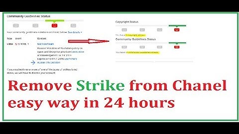 how to remove community guideline strikes in hindi  (with proof 2017)