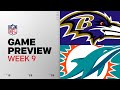 Ravens vs Dolphins Week 9 Preview 🏈