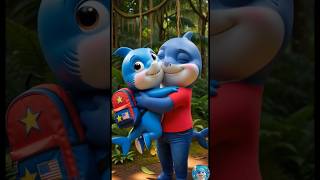 Baby Shark’s First Day at School! 🦈🏫 Nervous to Happy 😄 Doo Doo Doo #Shorts