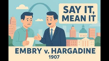 Embry v. Hargadine (1907) - Objective Theory of Contracts #EmbryvHargadine #contractlaw #prelaw