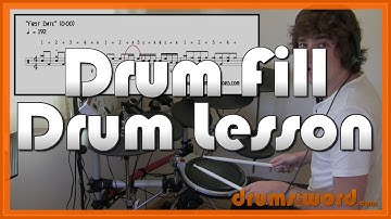 ★ First Date (Blink 182) ★ Drum Lesson | How To Play Drum Fill (Travis Barker)
