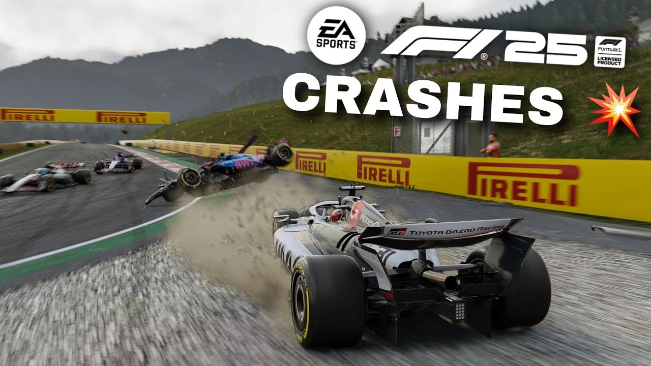 F1 25 REALISTIC CRASH COMPILATION 💥 (DAMAGE MOD #15)