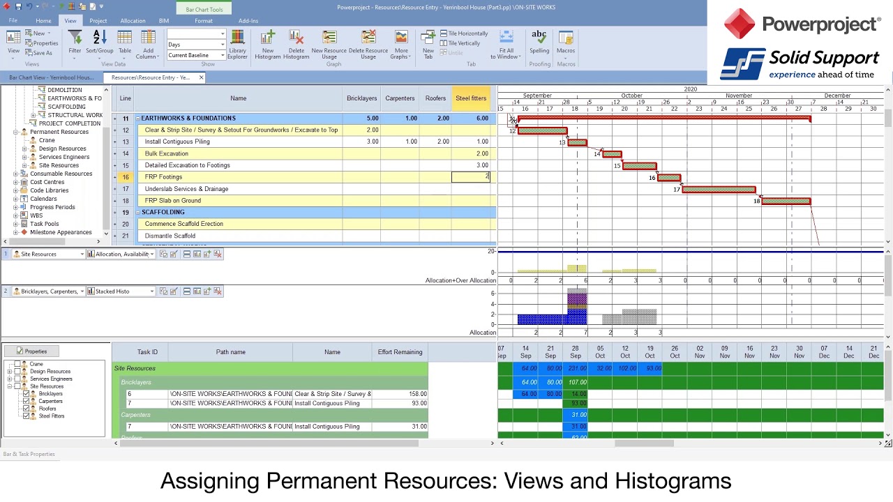 Power Projects Display Powerproject Webinar 3.2 - Assigning Permanent Resources Views and ...