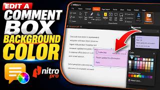How to Change PDF Annotation Background Color in Nitro Pro Editor