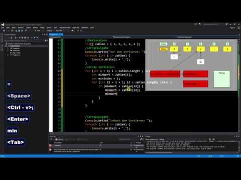 C# für Beginner - 10: Array Selection Sort