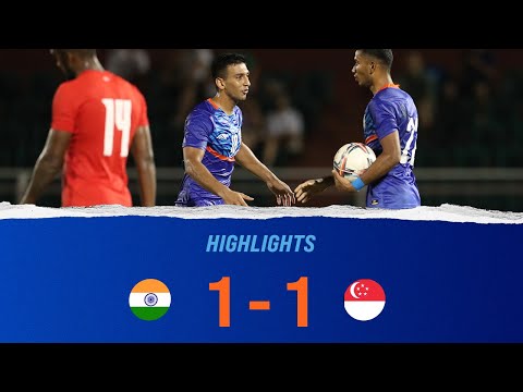 India 1-1 Singapore- Hung Thinh Friendly Football Tournament - Highlights