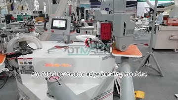KN-700-3 Automatic Curve Edge Banding and Trimming Machine #design #woodworking #furniture #kitchen