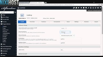 Installing Gallery with Softaculous in cPanel