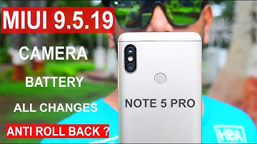 Redmi Note 5 Pro - MIUI 9.5.19  update #EXPLAINED#PORTRAIT MODE# BATTERY DRAIN