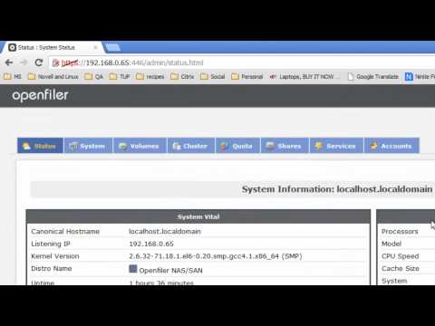 Install And Configure OpenFiler As Your NAS Storage