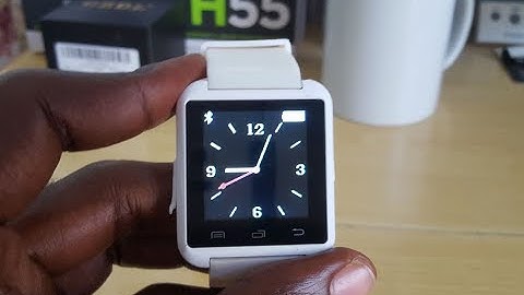 Set time and Date U8 Smartwatch