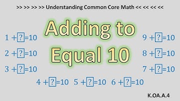 Understanding Common Core Math (Standard K.OA.A.4)