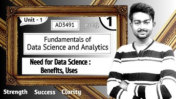 Need For Data Science: Benefits and Uses in Tamil | Fundamentals of Data Science and Analytics Tamil