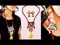GIFT AND ART JEWELLERY | Navratri and festive jewellery diy | handmade jewellery | diy craft ideas