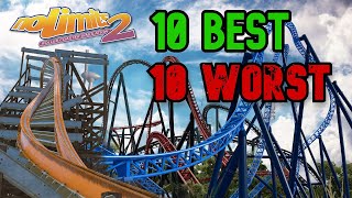 10 BEST and 10 WORST No Limits 2 Roller Coasters I've Made