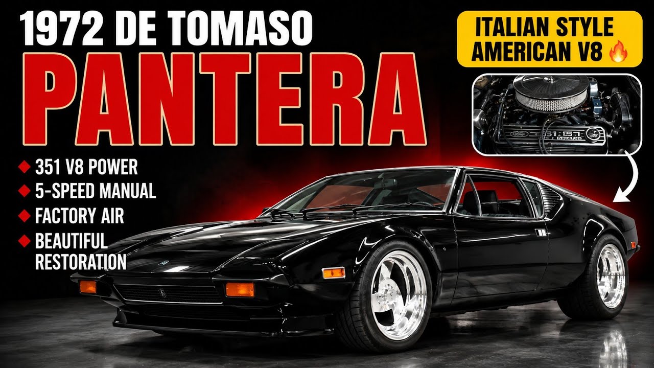 Rare 1972 Pantera 5-Speed — The V8 Exotic Everyone Wants