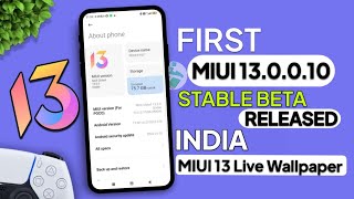 Miui 130010 First India Stable Bate Update U0026 Miui 13  Wallpaper Released