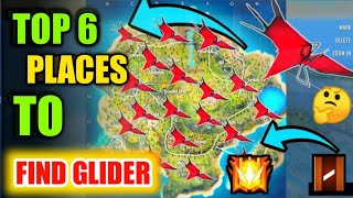 Top 6 location / places to get Glider in free fire | Tips and tricks for glider in free fire |