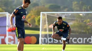 Neymar & Brazil Hold First Practice Ahead Of World Cup Qualifiers