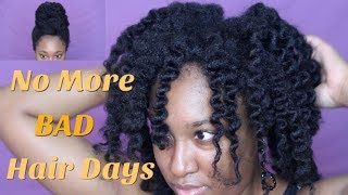 HOW I STYLED MY 4C HAIR WITH NO TOOLS AND NO PRODUCTS