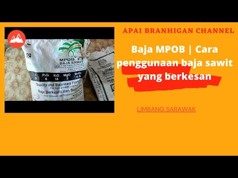 Baja MPOB | Cara penggunaan baja sawit yang berkesan