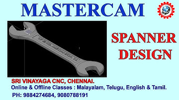 SPANNER 2D SKETCHING USING MASTERCAM APP