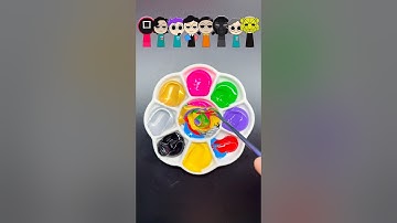 🌈Sprunki Squid Game | Color Mixing #colors #sprunki #colormixing #squidgame #satisfying