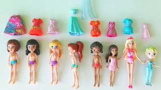 Polly Pocket Barbie Elsa Anna Kıyafet Giydirme Oyunu