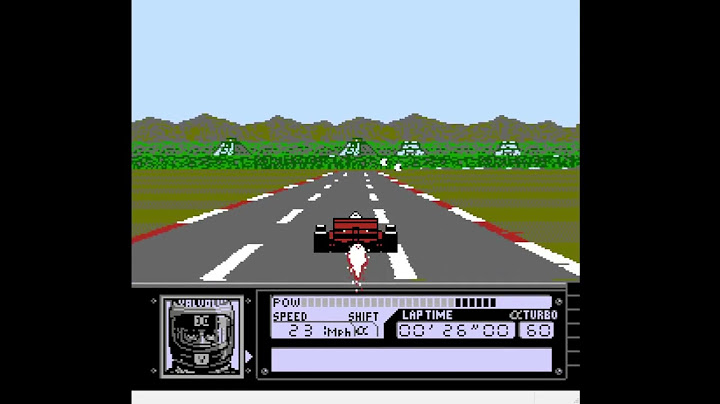 NES, Emulated, Al Unser Jr. Turbo Racing, Mode B, 1 Lap, 40pt, Mexico, 0:55.4