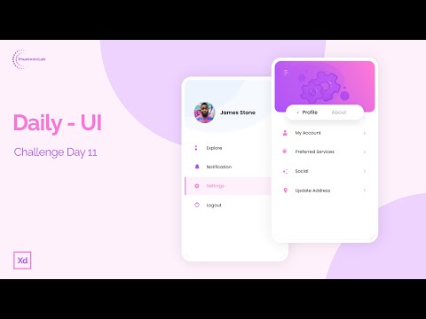 Daily UI Design Challenge | Day - 10 | Mobile app Menu screen design #uiux