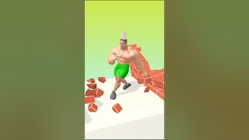 Muscle Rush Gameplay Epic Bodybuilder Race Strongest Man Wins Level Up Muscles Smash Obstacles