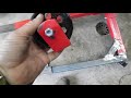 How to build a engine test stand from a $50.00 Harbor Freight engine stand. Part 1.