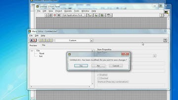 LabVIEW UI Tips - Customize the Run Time Menu
