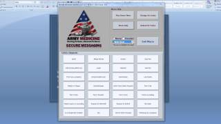 Details AMEDD Secure Message Macro Demo (v1.77) Update