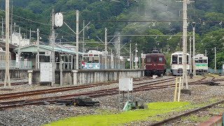 【秩父鉄道】7500系ラグビーワールドカップラッピングトレイン　三峰口駅発車