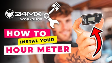 How to install hour meter in a dirt bike correctly?