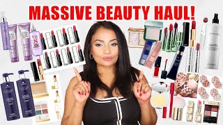 MASSIVE COLLECTIVE BEAUTY HAUL! DAYLIGHT TRY-ON | MAKEUP, HAIR CARE, TOOLS & MORE | CLEO LUX LIFE