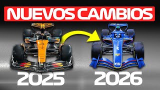 Reglamento F1 2026 vs 2025 💥  Así Cambian los Coches, Motores y Aerodinámica