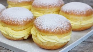 Alman Pastasi Tarifi - Vanilya Puddingli Berliner Kreppel Krapfen