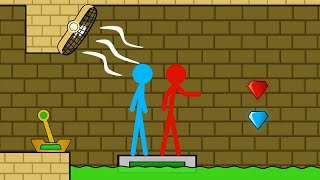 Red and blue, Stickman Animation- ( Light Place Parkour ) EP2
